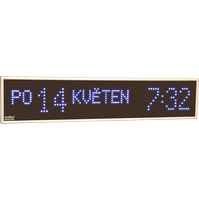 Textové digitální hodiny KLT245 • modré LED